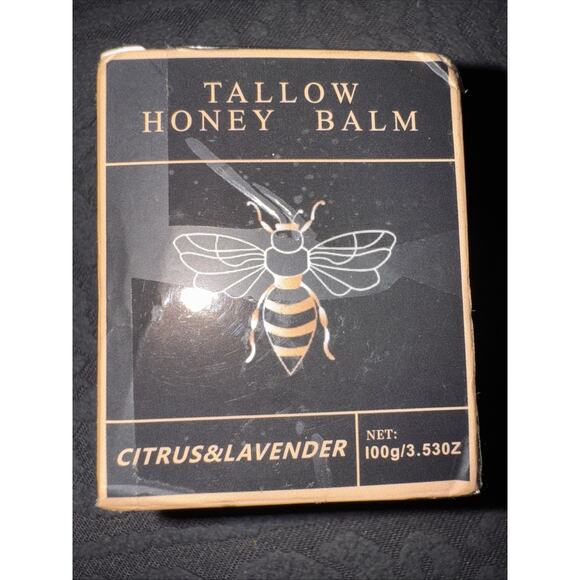 Organic Tallow Honey Balm with Raw Honey-Moisturizing Citrus Lavender Exp 11/27 - Picture 1 of 3